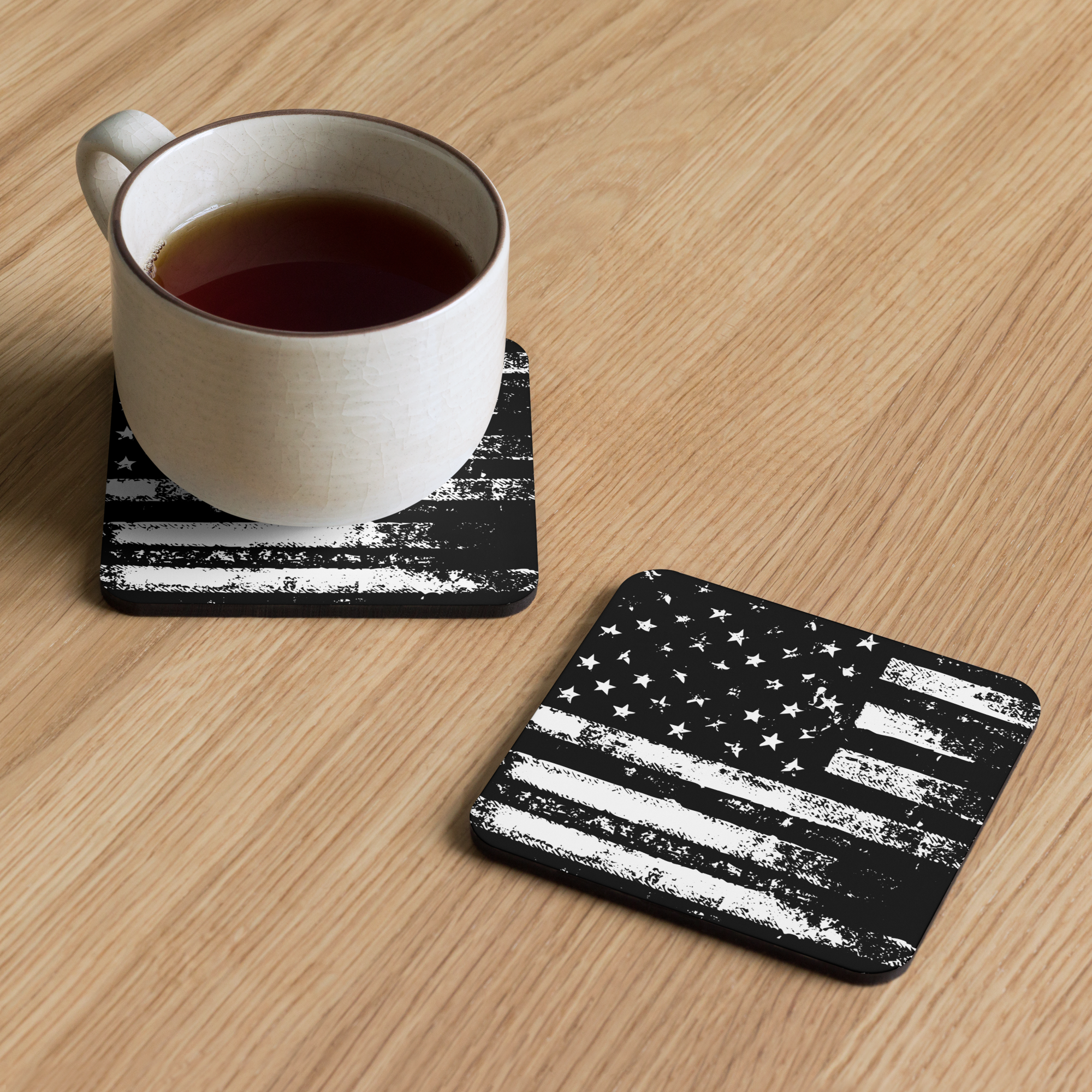Cork-back Coaster Distressed American Flag - Image 5
