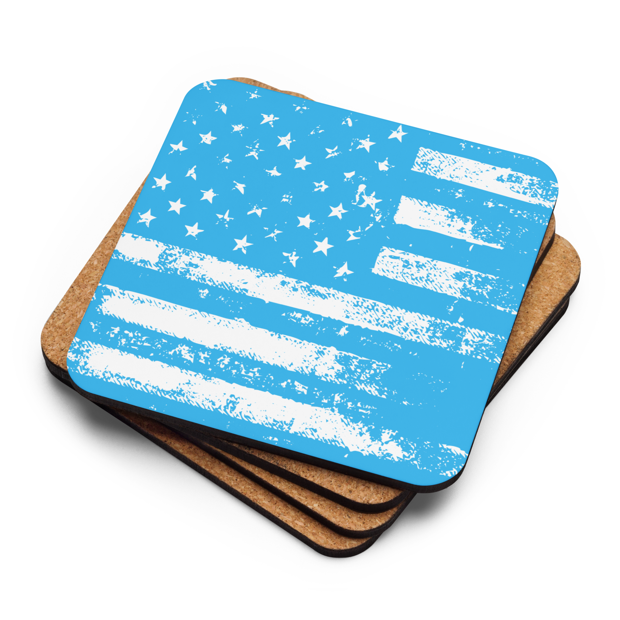 Cork-back Coaster Distressed American Flag - Image 9