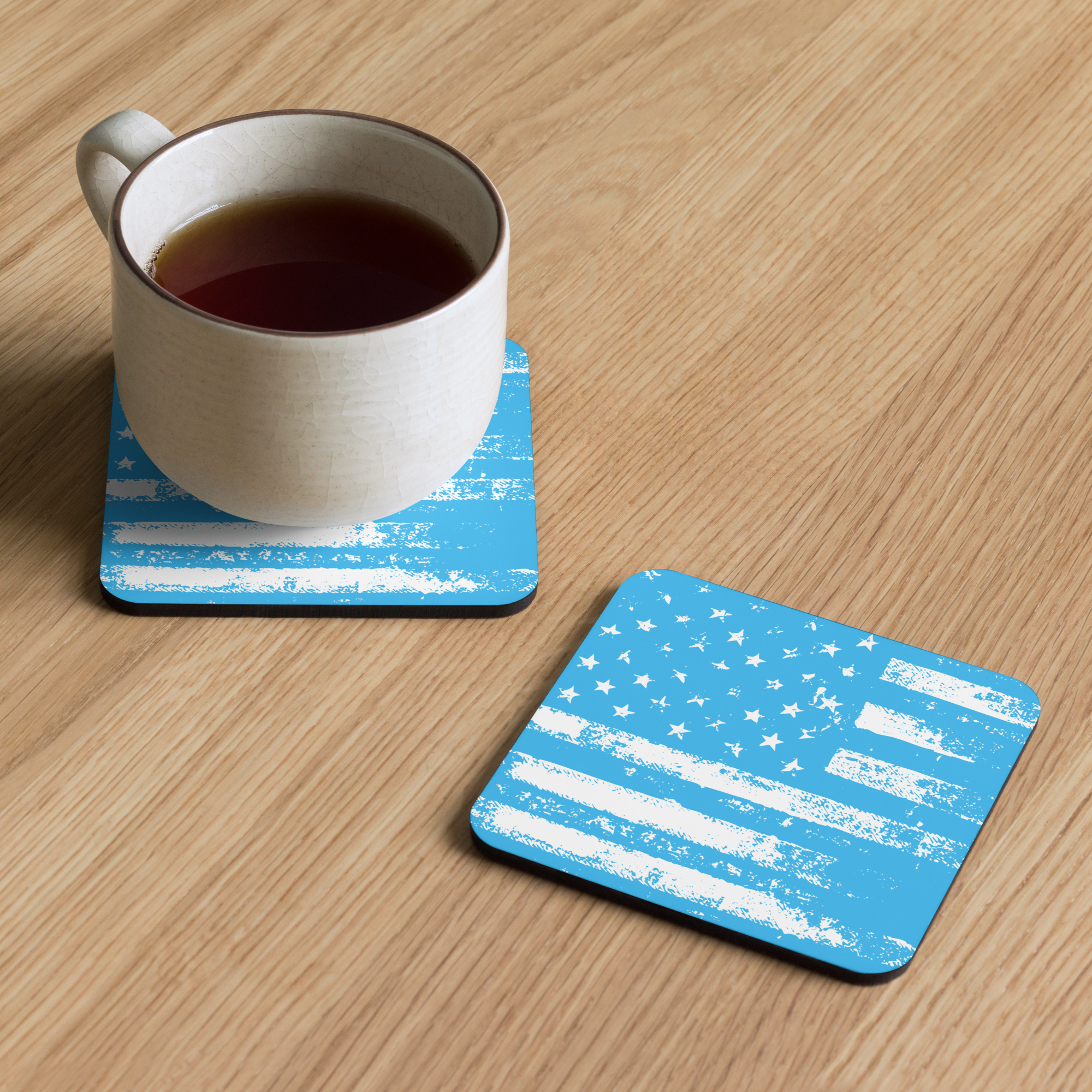 Cork-back Coaster Distressed American Flag - Image 8