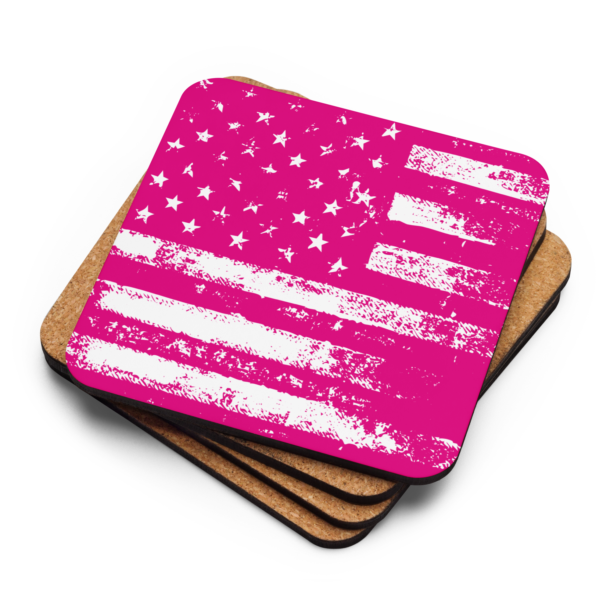 Cork-back Coaster Distressed American Flag - Image 12