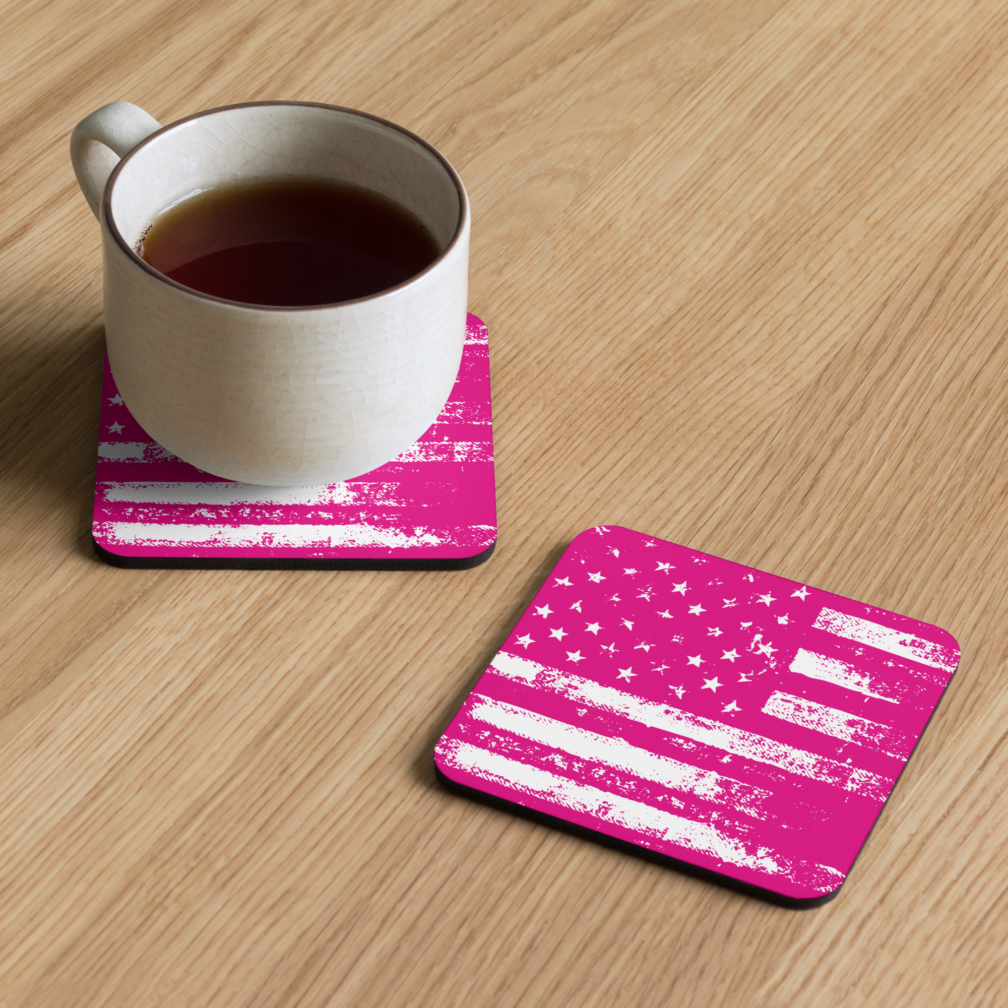 Cork-back Coaster Distressed American Flag - Image 11
