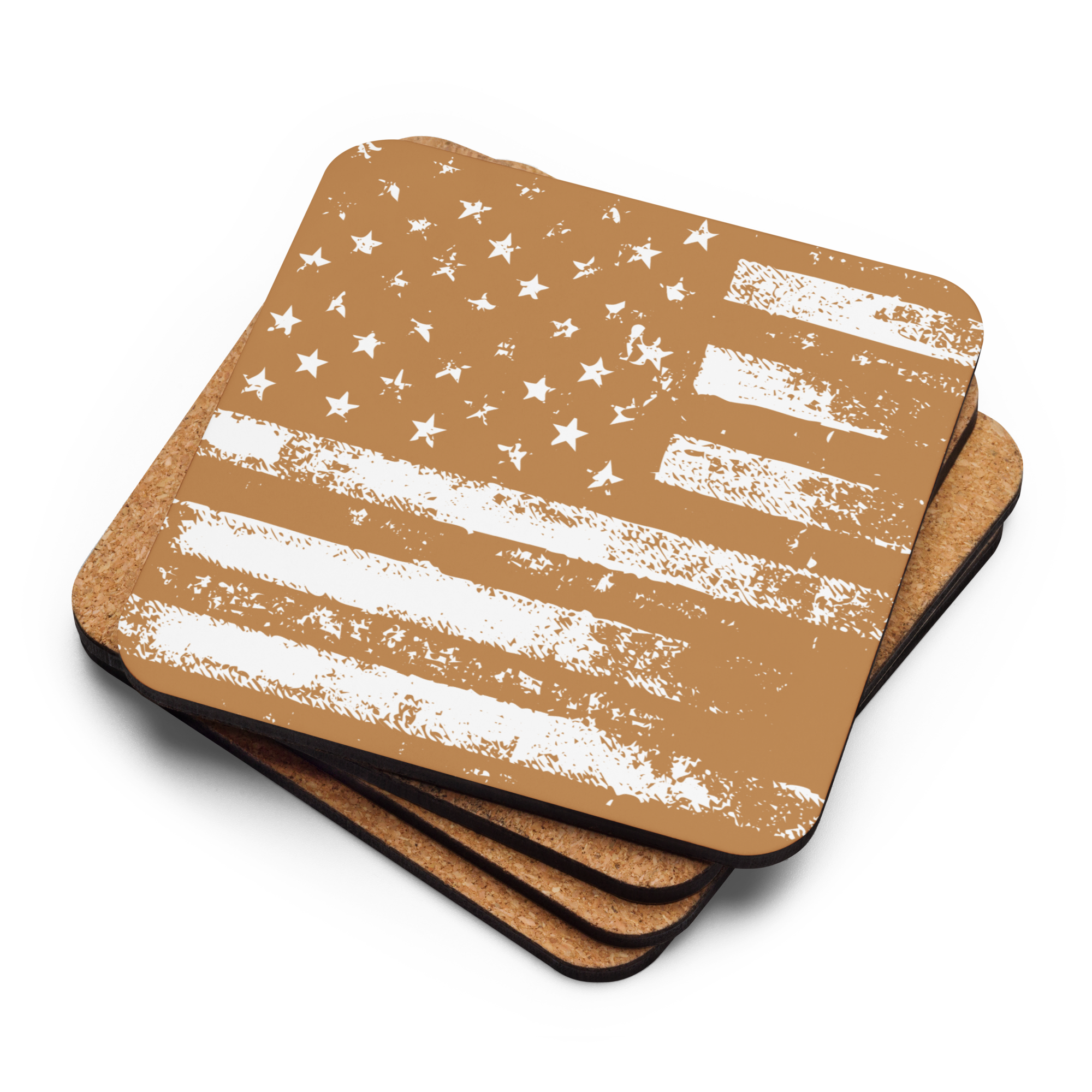 Cork-back Coaster Distressed American Flag - Image 15