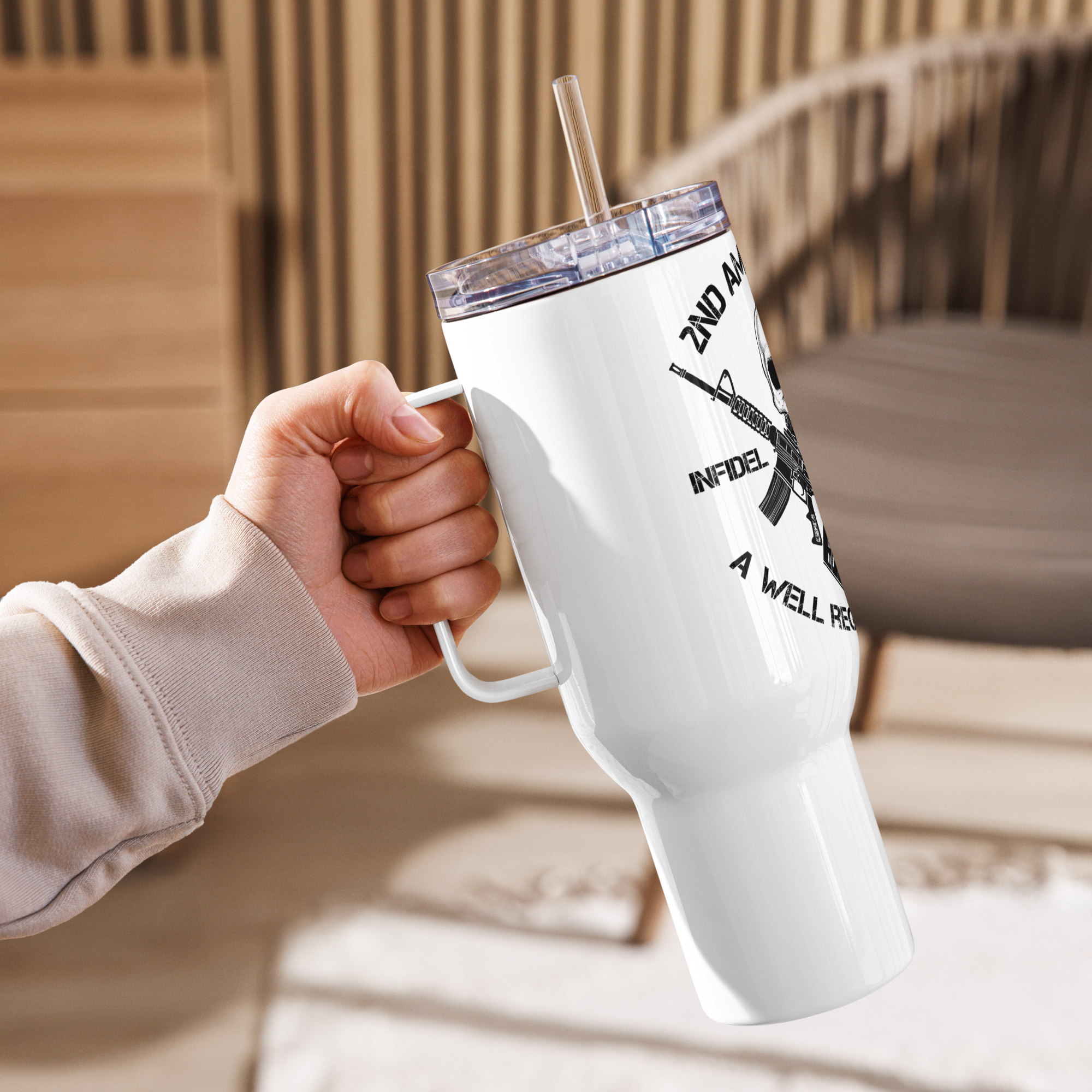 Travel Mug With Handle 2nd Defends The Rest - Image 7