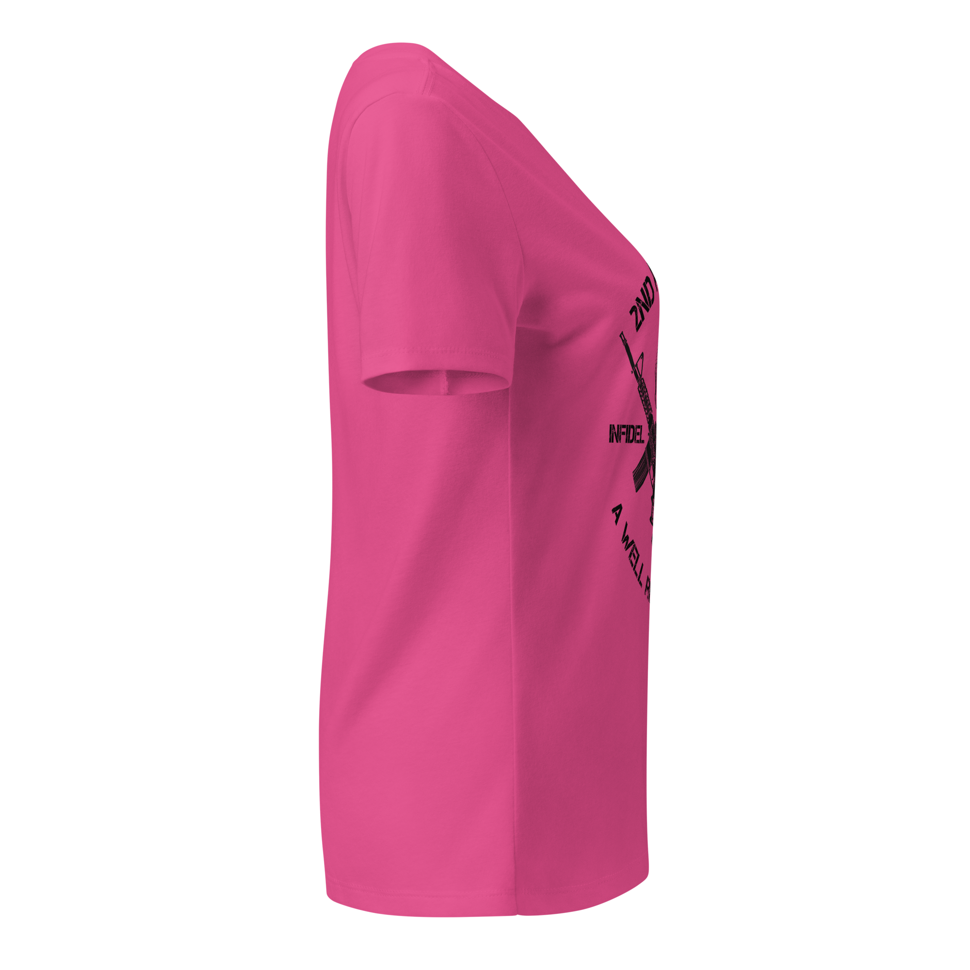 Women’s Relaxed V-Neck T-Shirt Anti Tyranny Amendment - Image 14