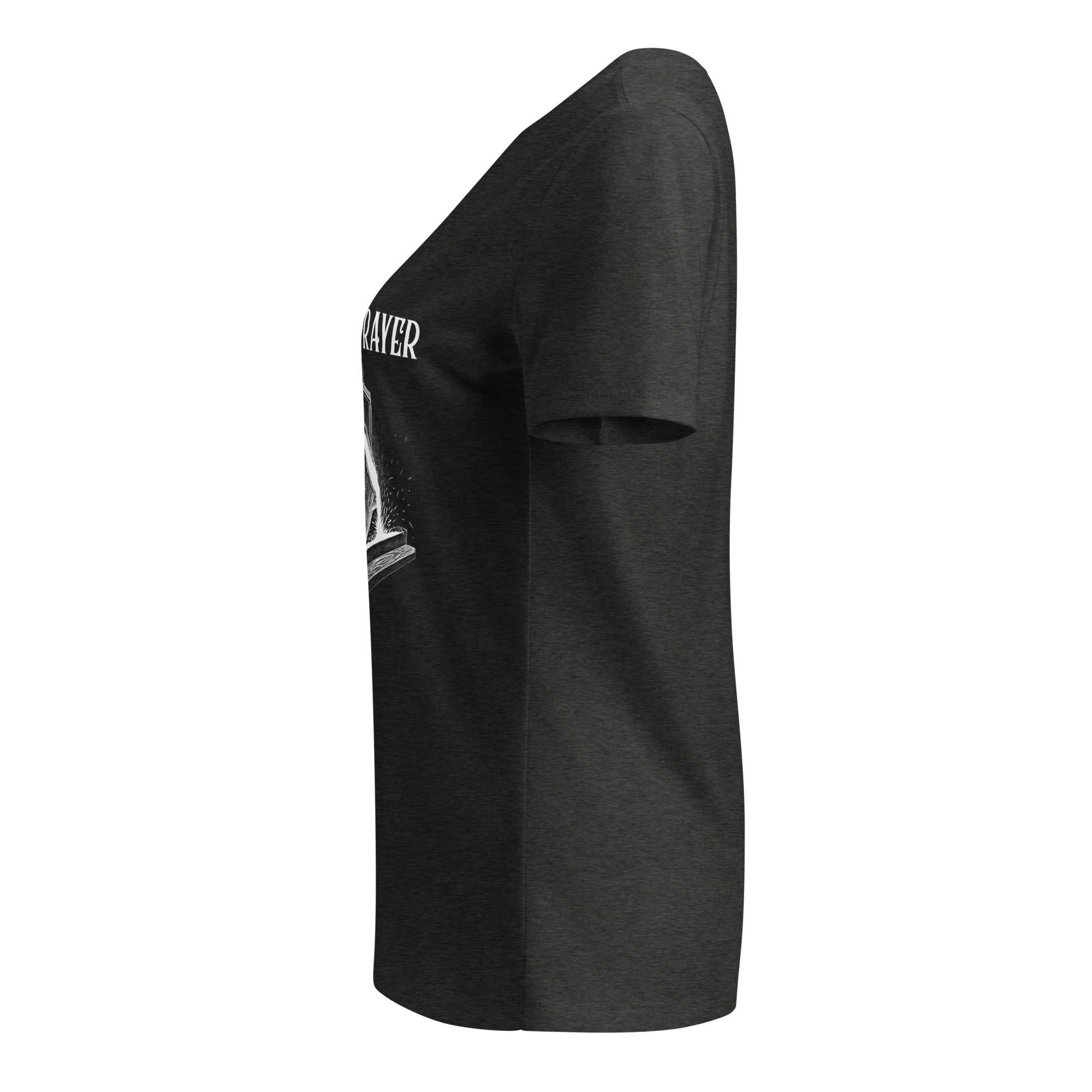 Women’s Relaxed V-Neck T-Shirt Born In Prayer - Image 12