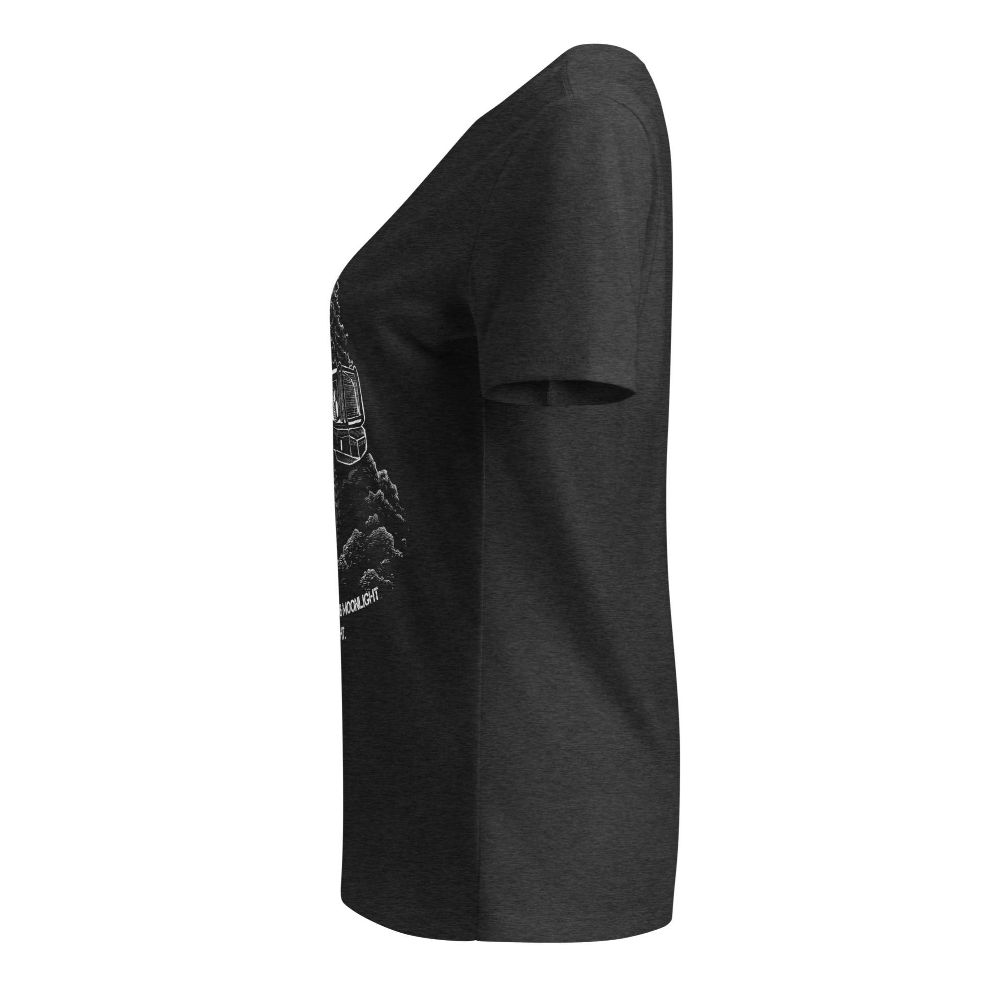Women’s Relaxed V-Neck T-Shirt Deep In Mud - Image 12