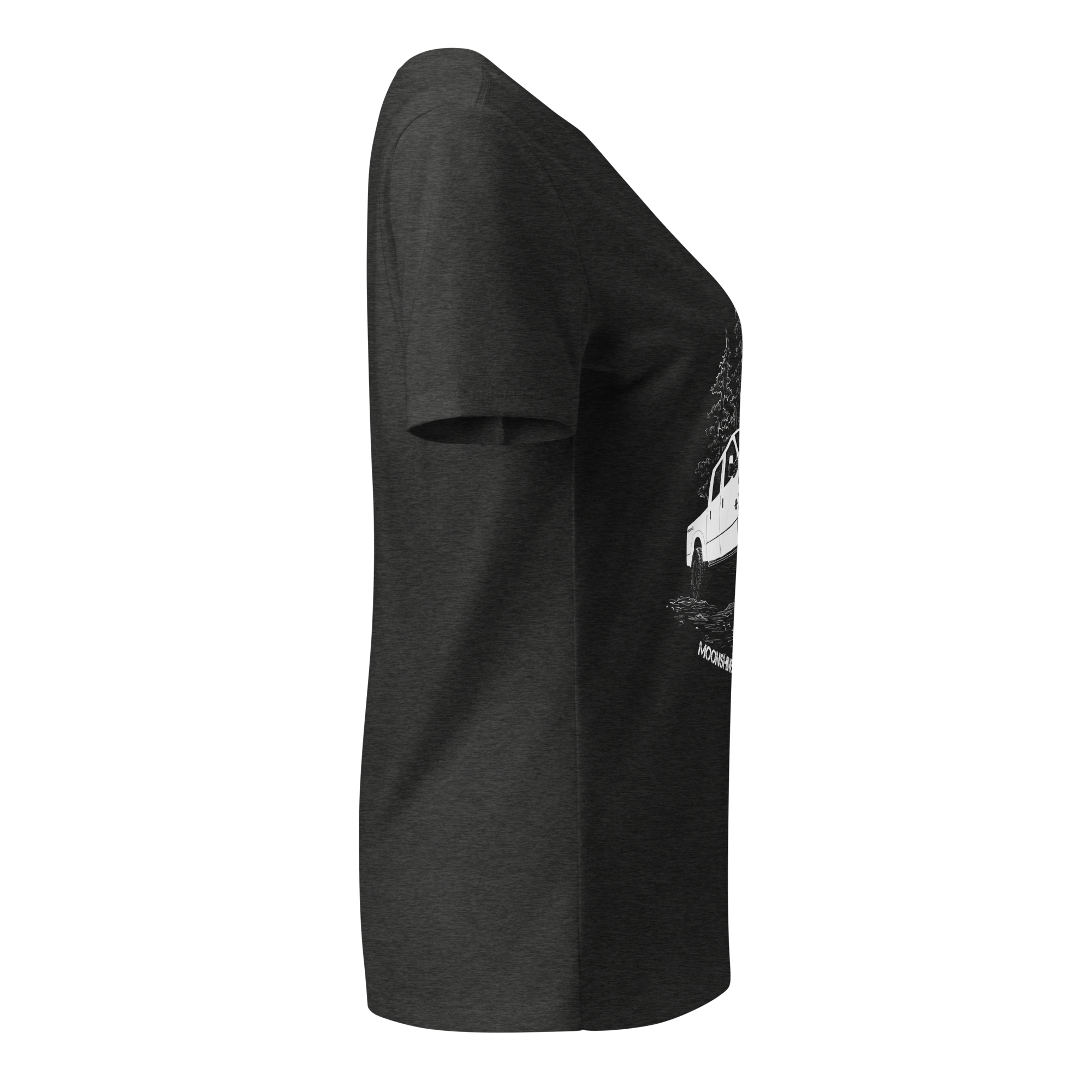 Women’s Relaxed V-Neck T-Shirt Deep In Mud - Image 10