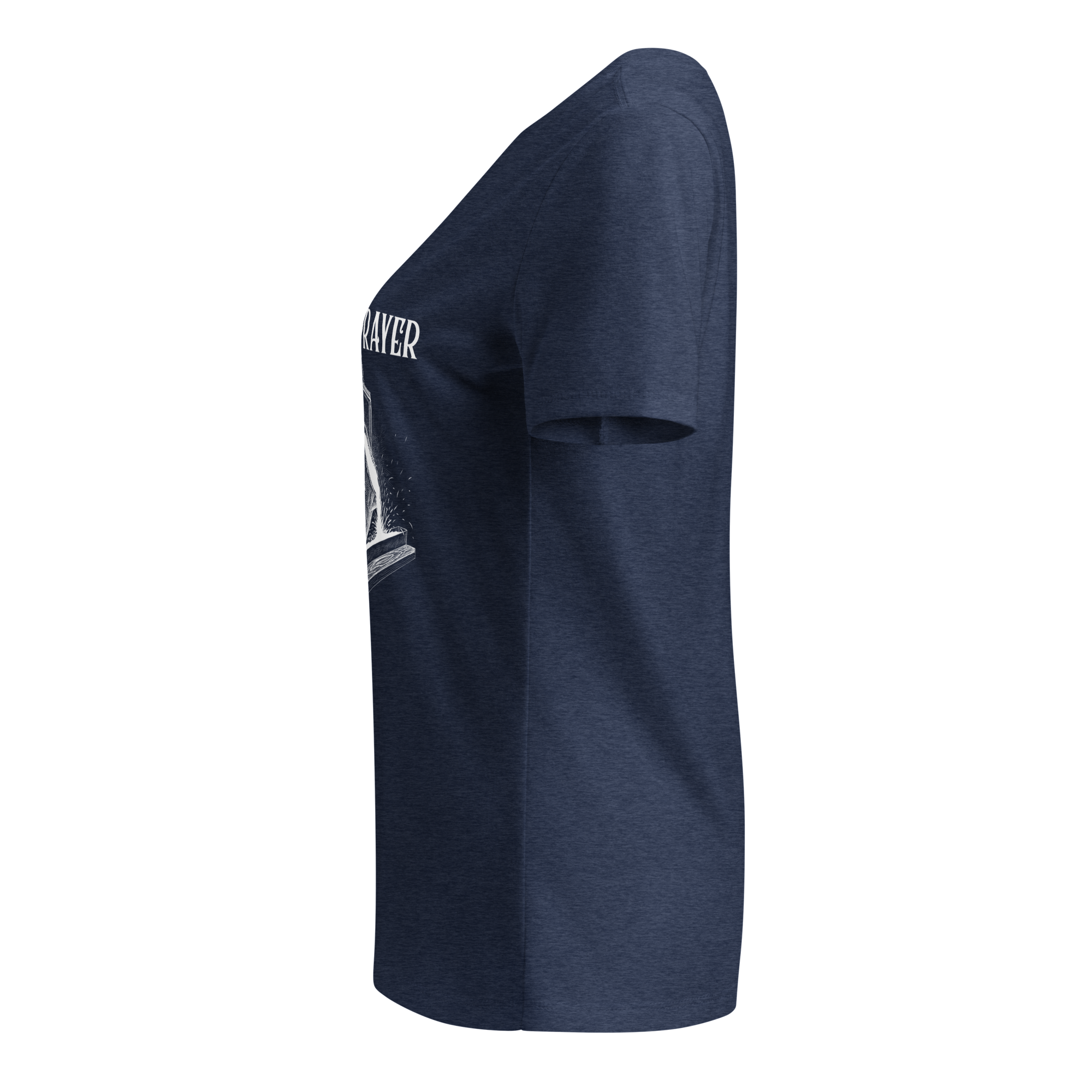 Women’s Relaxed V-Neck T-Shirt Born In Prayer - Image 20