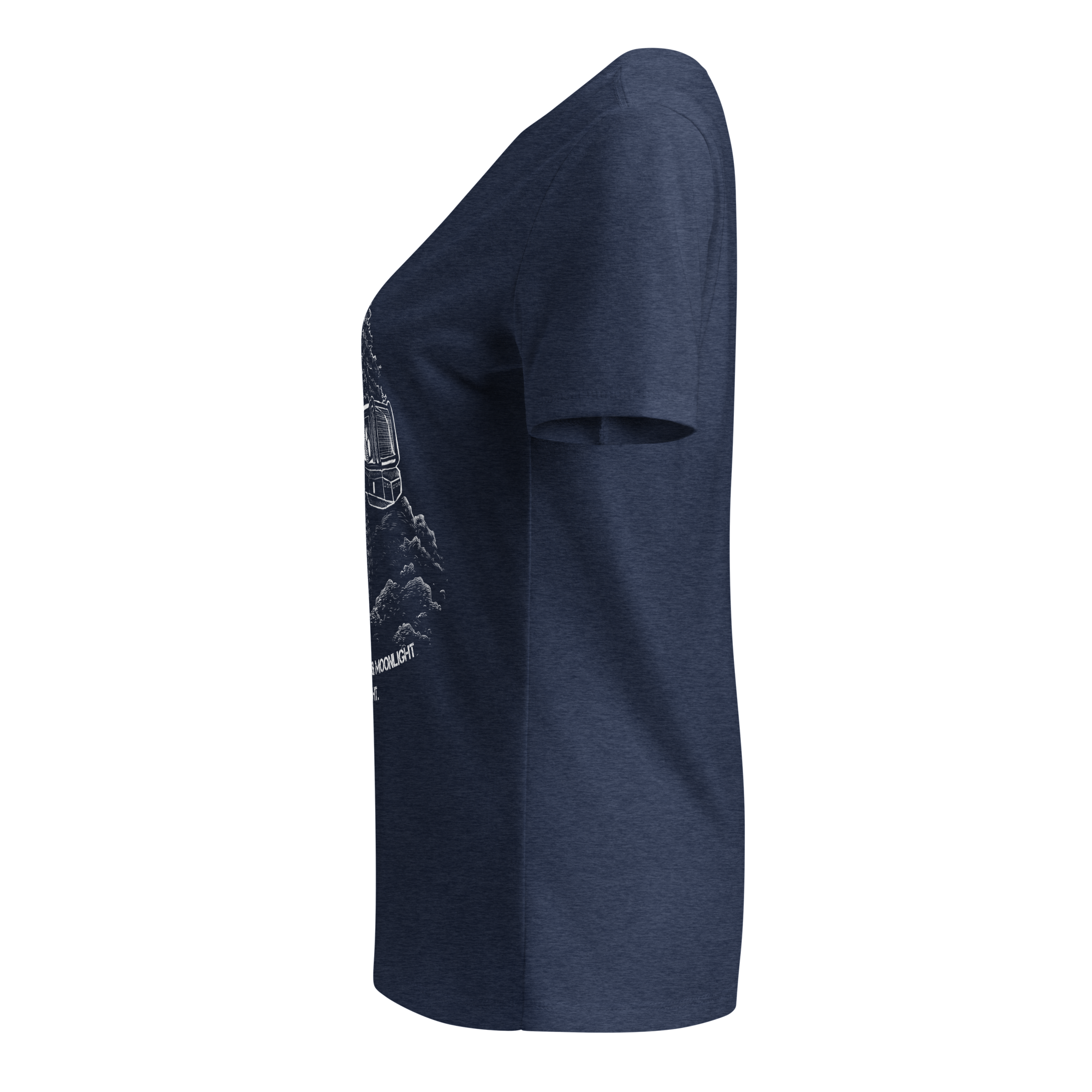 Women’s Relaxed V-Neck T-Shirt Deep In Mud - Image 8