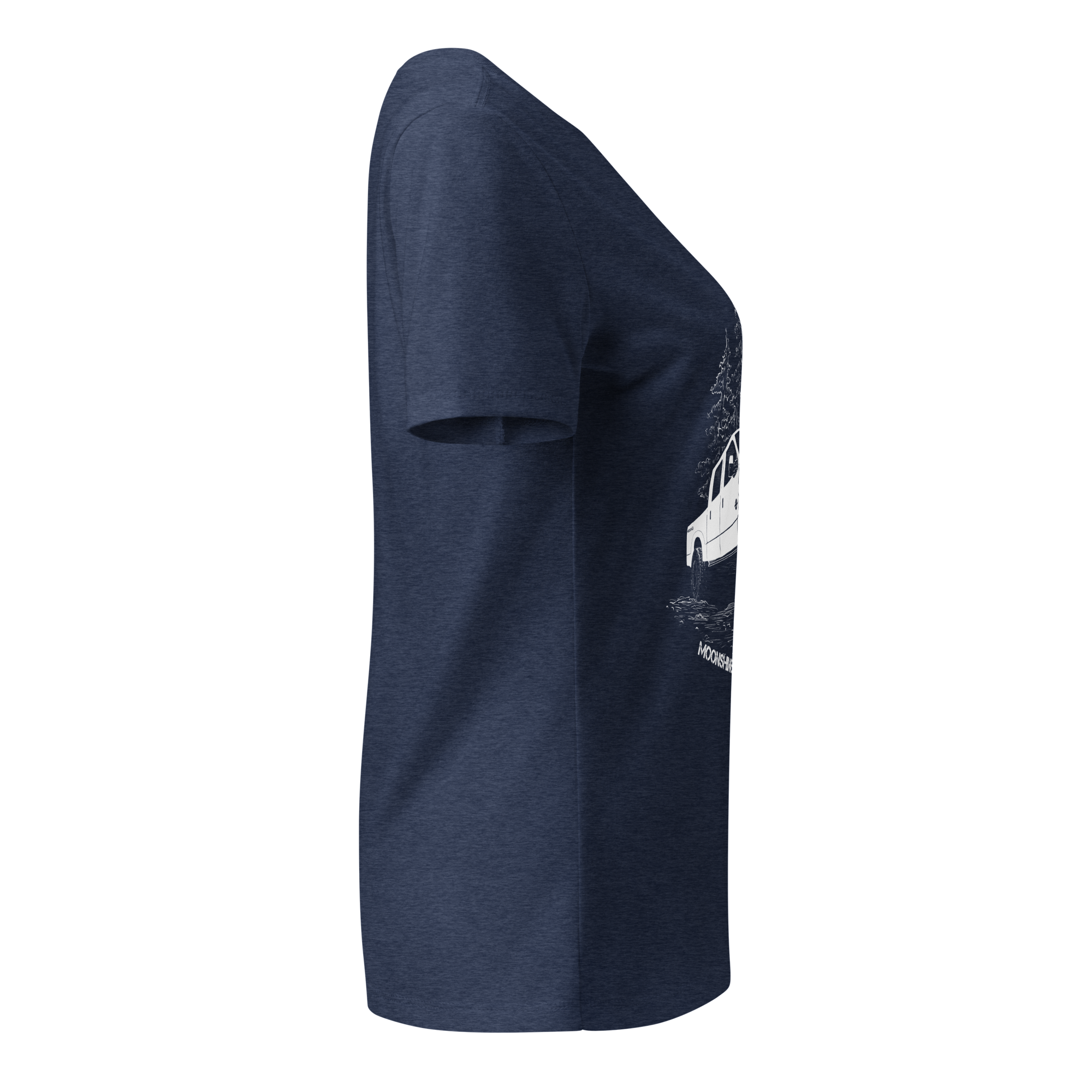 Women’s Relaxed V-Neck T-Shirt Deep In Mud - Image 6