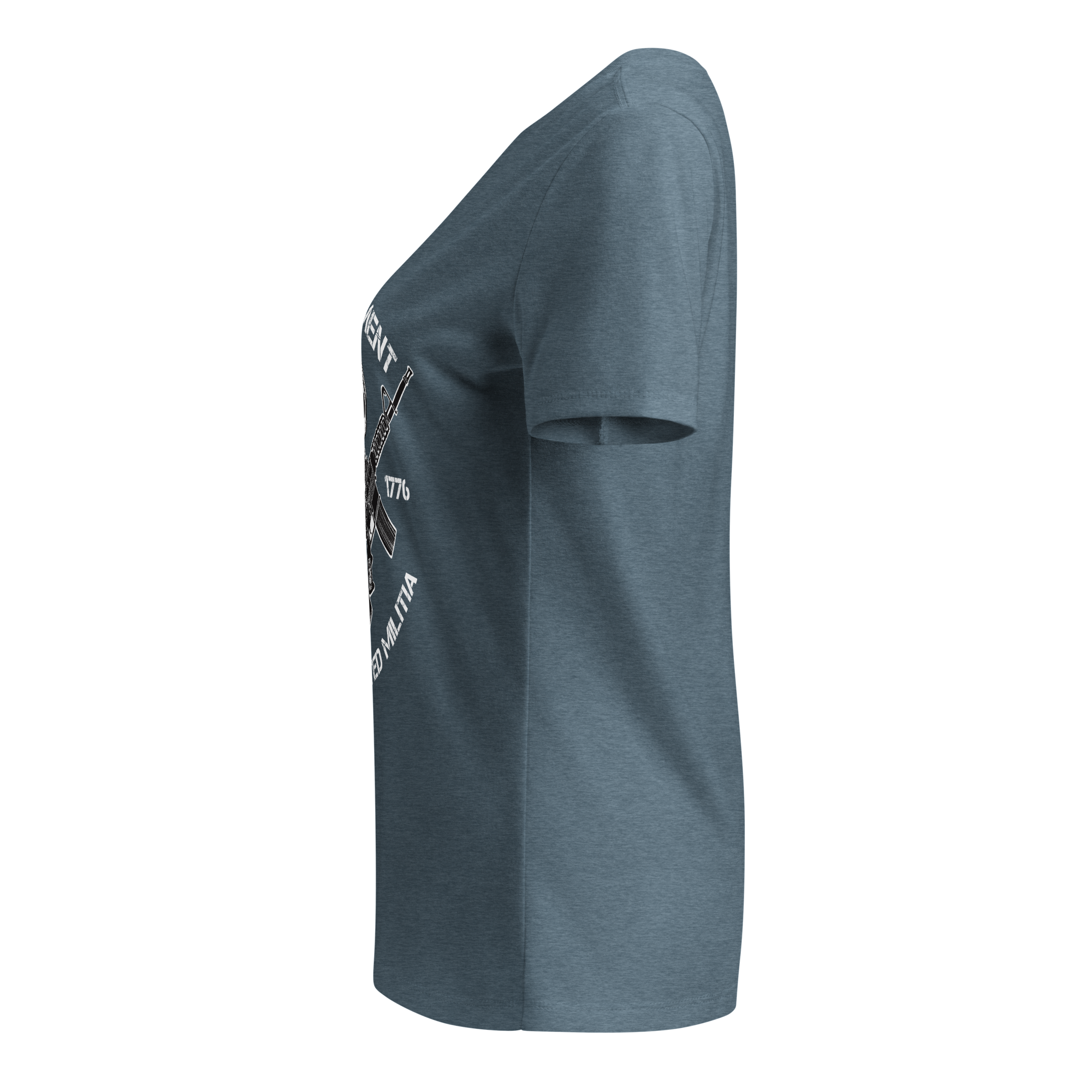 Women’s Relaxed V-Neck T-Shirt Anti Tyranny Amendment - Image 4