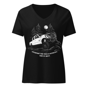 Women’s Relaxed V-Neck T-Shirt Deep In Mud