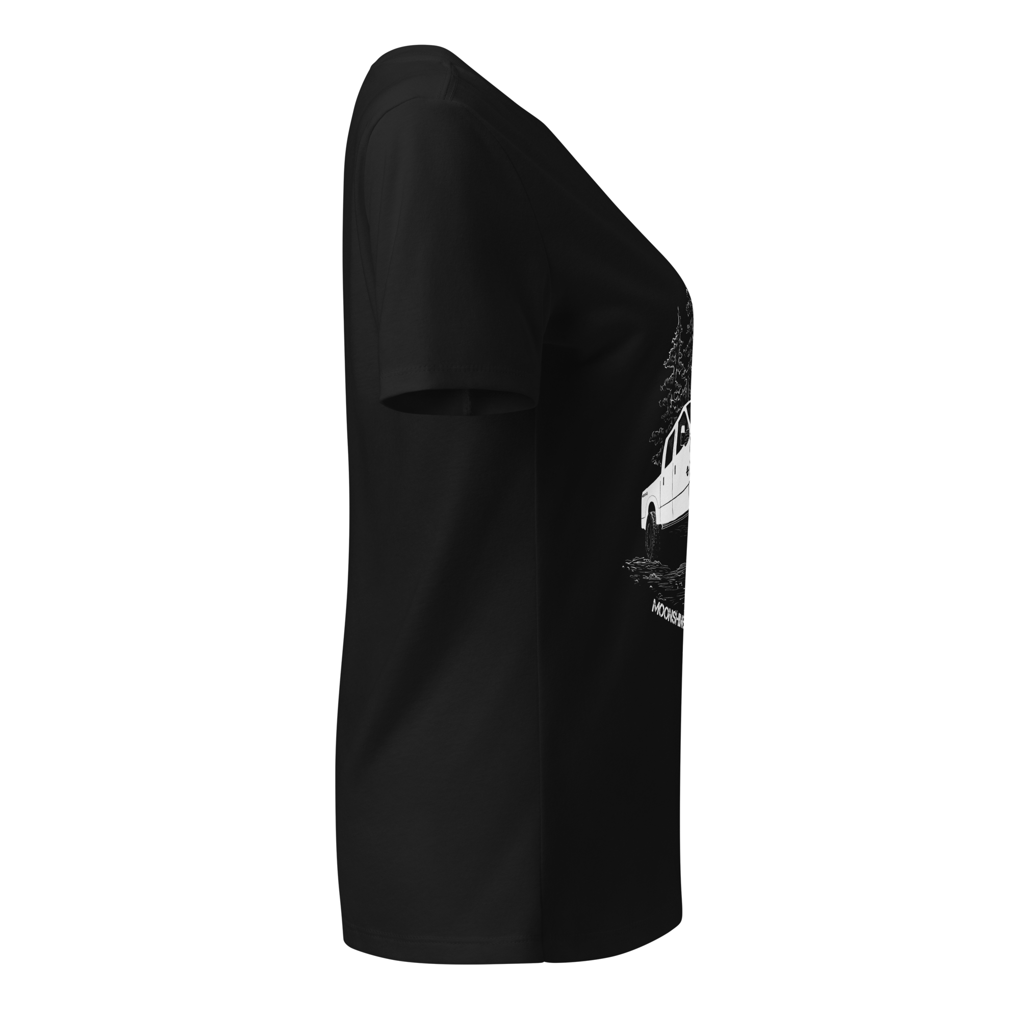 Women’s Relaxed V-Neck T-Shirt Deep In Mud - Image 2