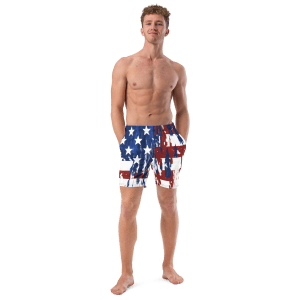 Men's Trunks Red White and Rowdy