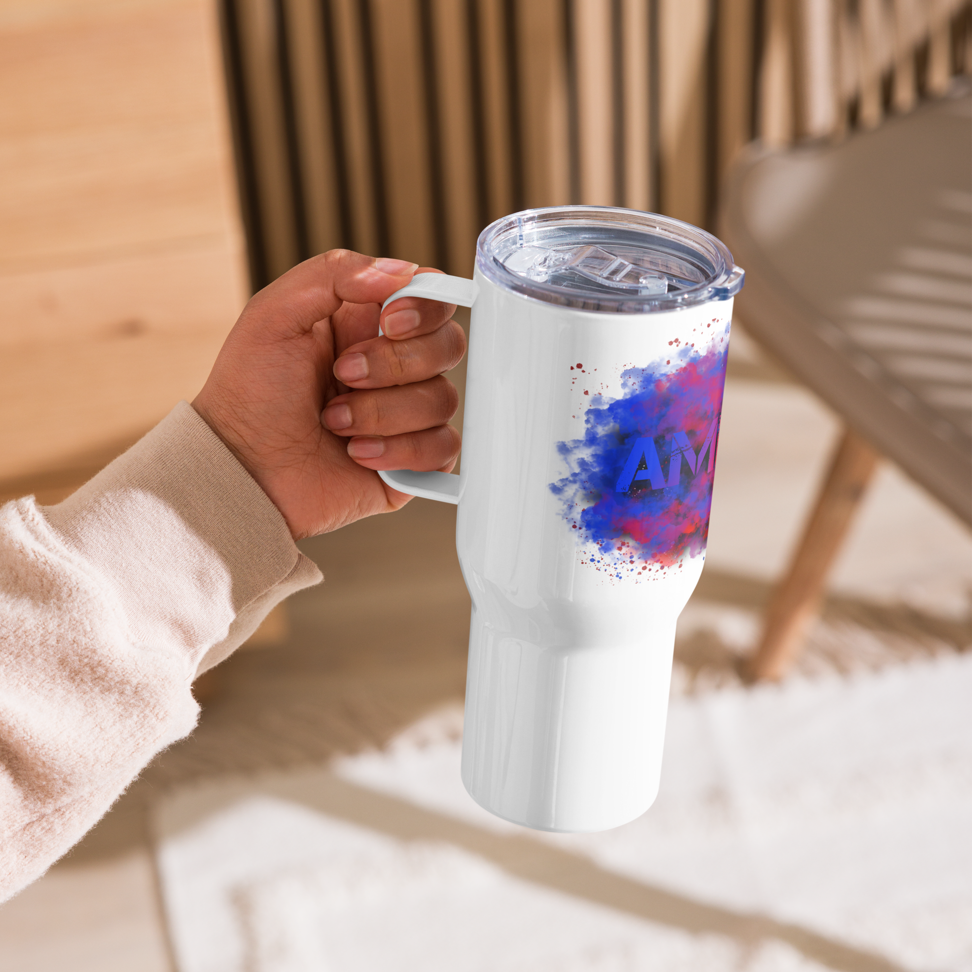 Travel Mug With Handle Merica Fuel Tank - Image 2