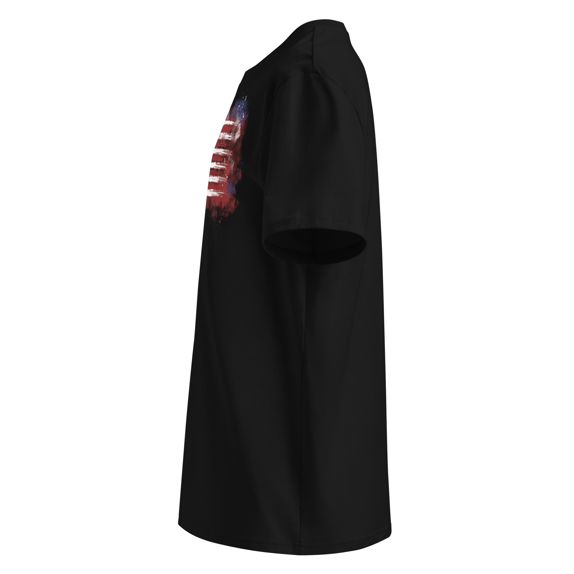 Men's T-Shirt Red White Blue Smoke - Image 8