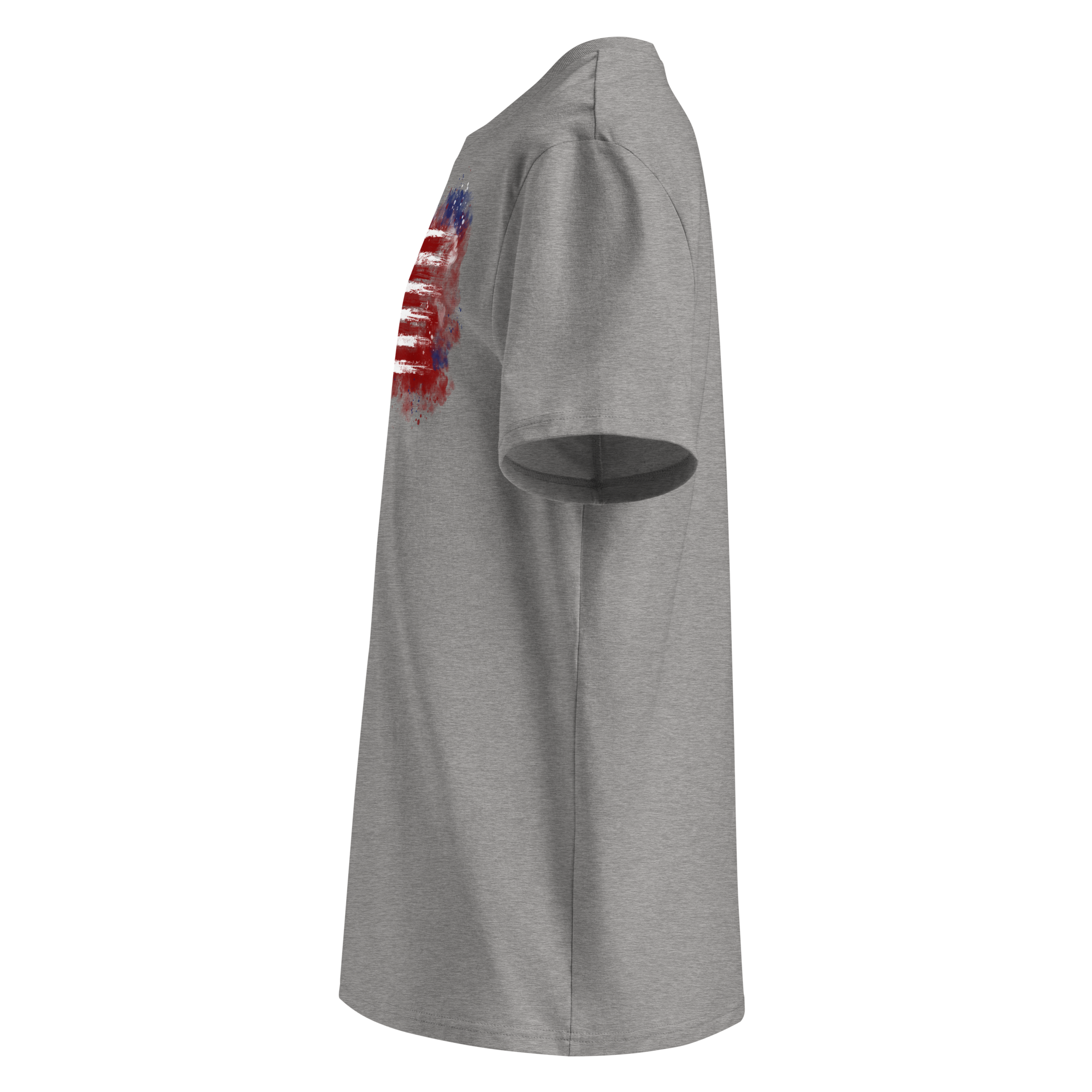 Men's T-Shirt Red White Blue Smoke - Image 4