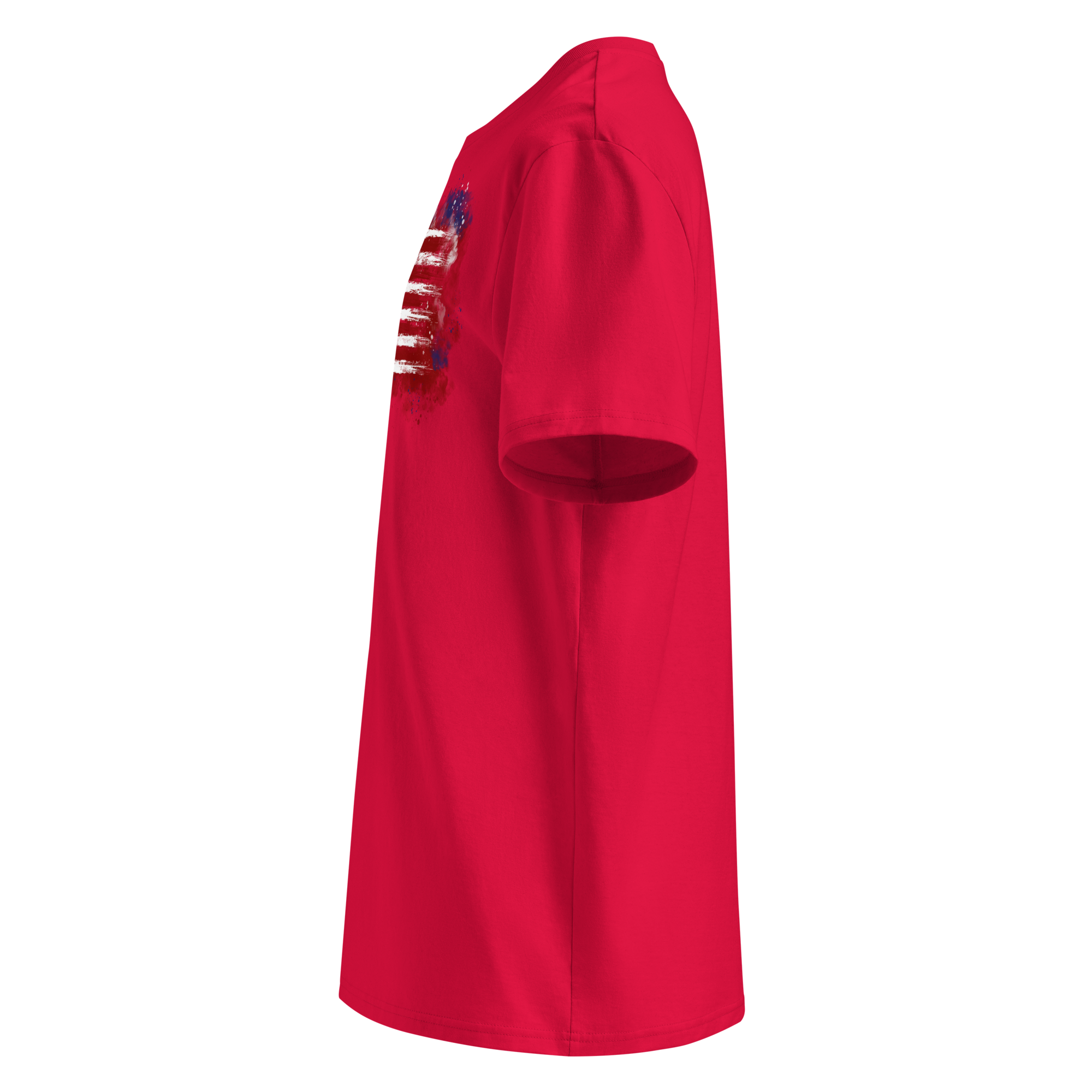 Men's T-Shirt Red White Blue Smoke - Image 24