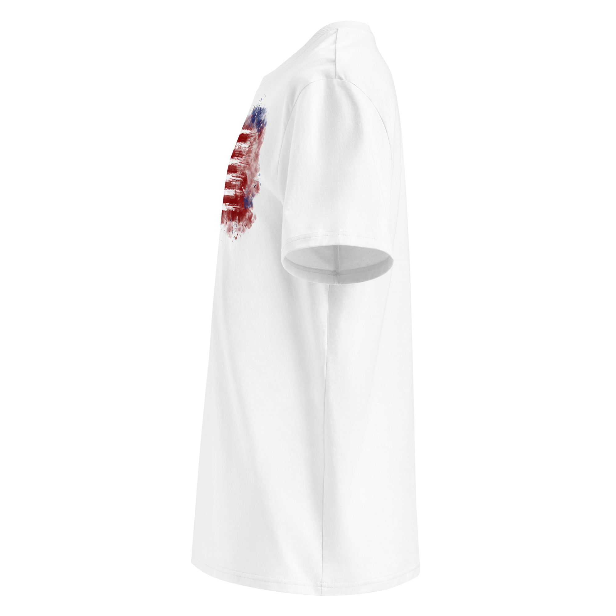 Men's T-Shirt Red White Blue Smoke - Image 28