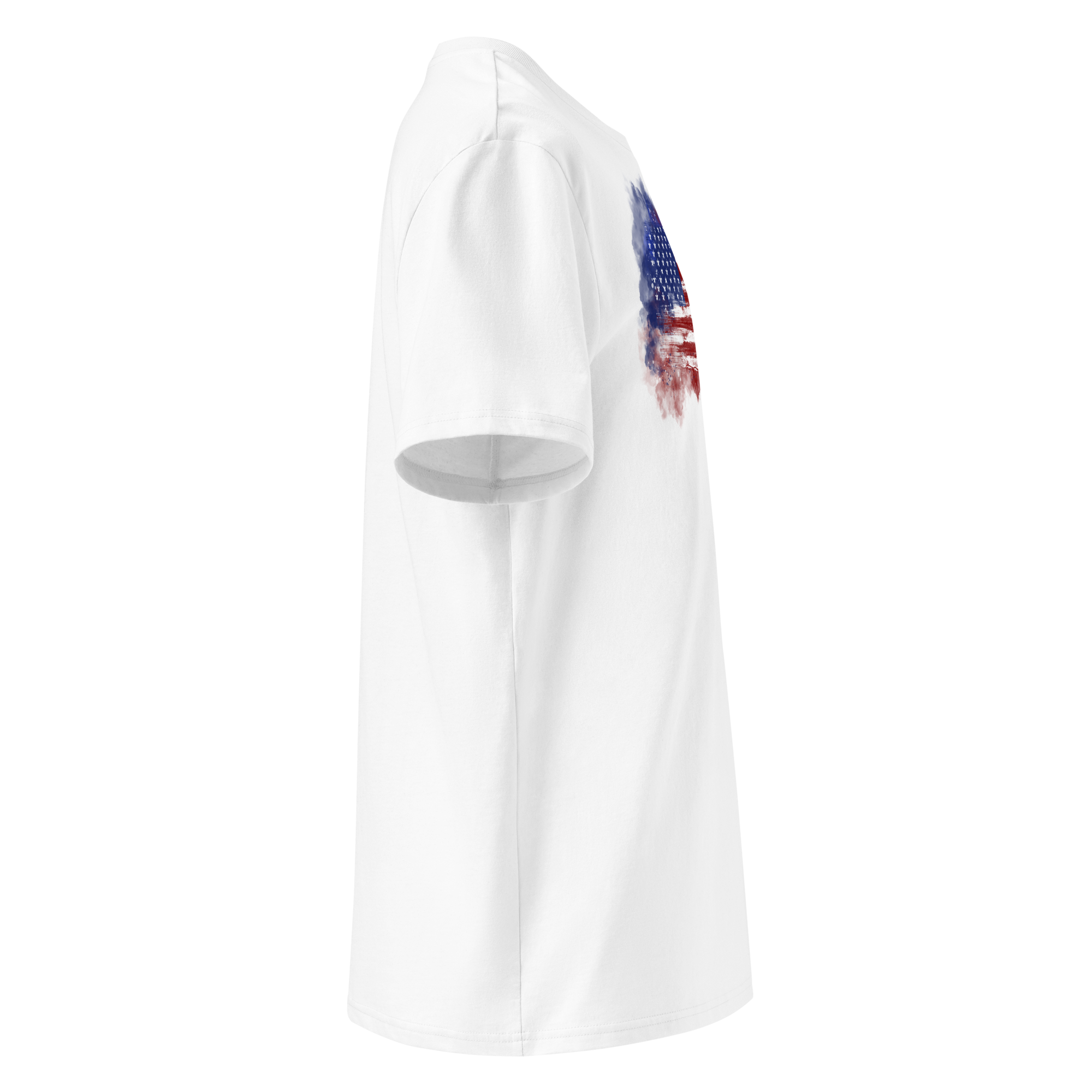Men's T-Shirt Red White Blue Smoke - Image 26