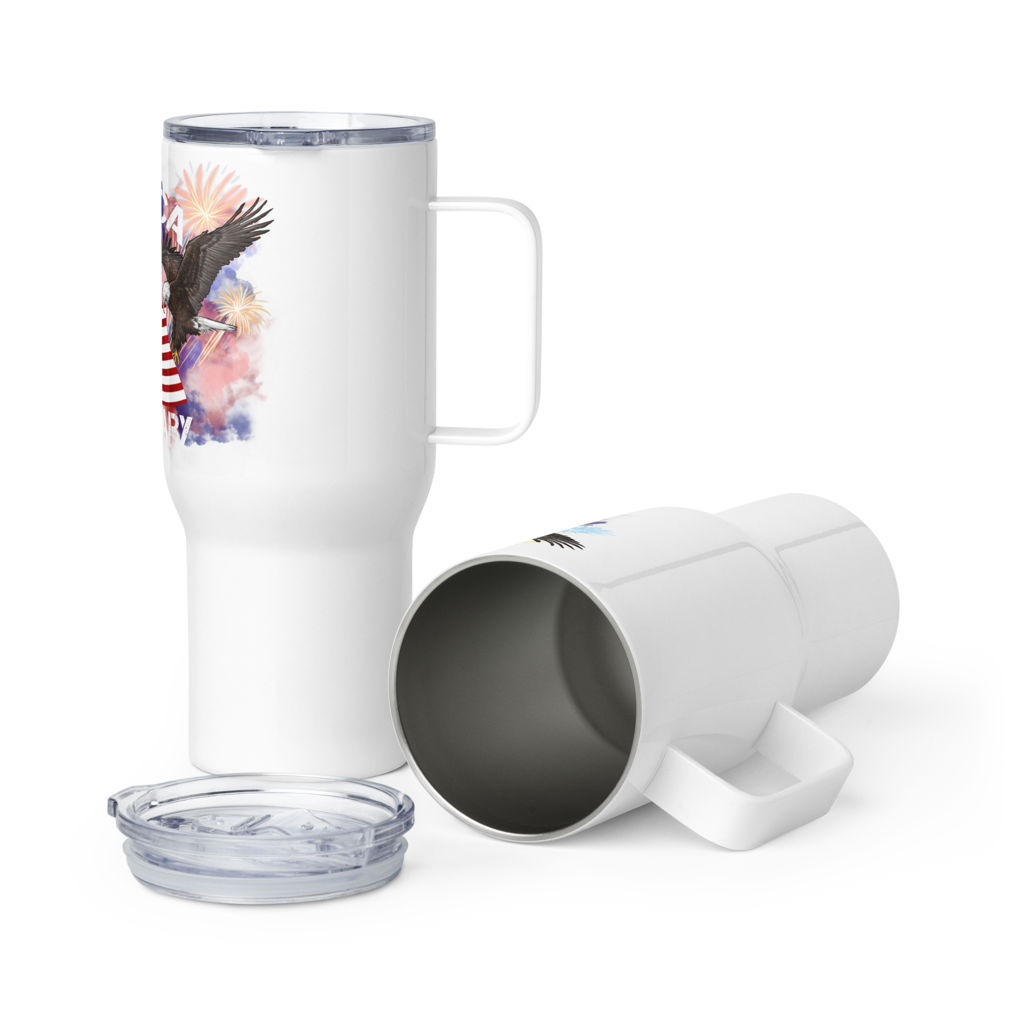 Travel Mug With Handle Merica 250 Anniversary - Image 3