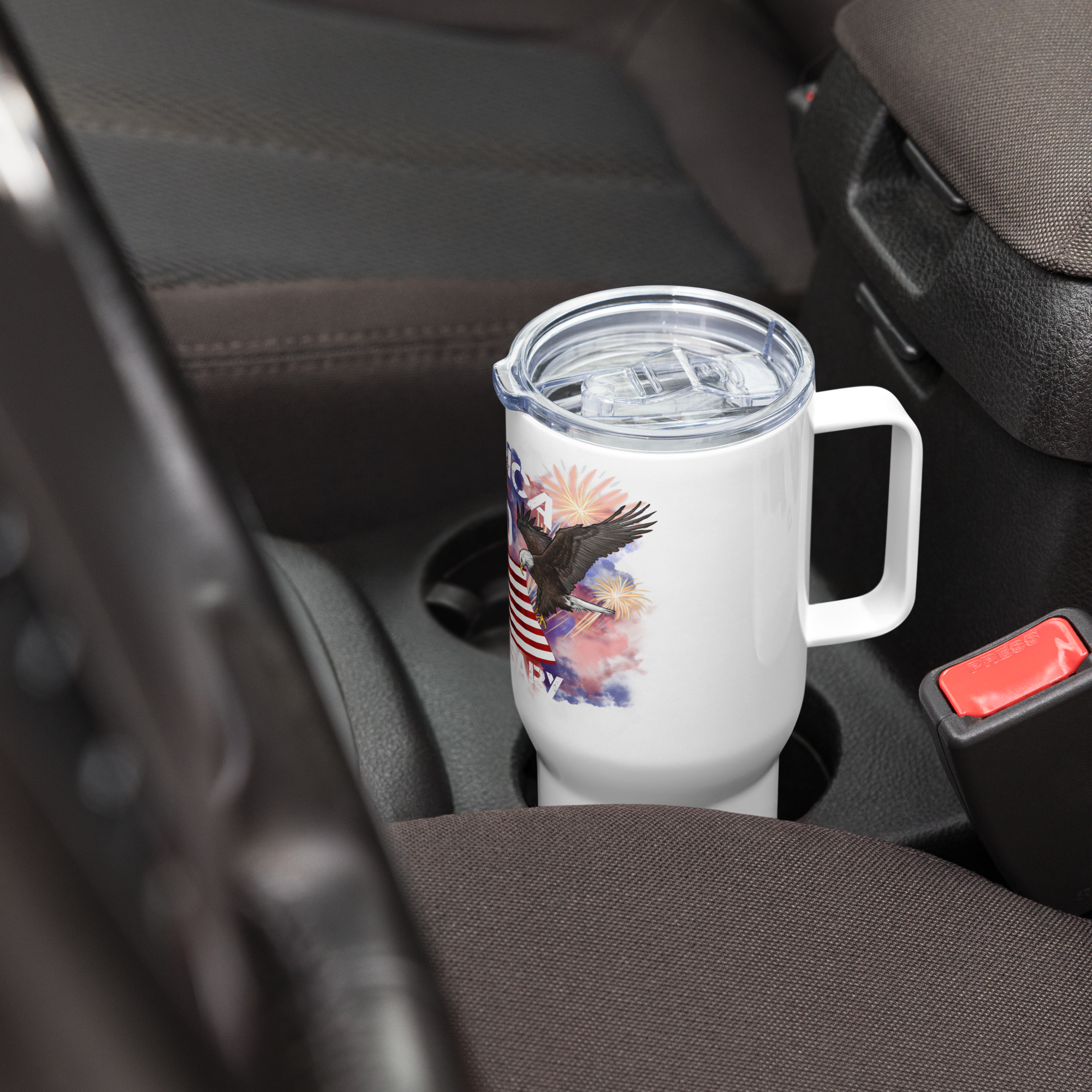 Travel Mug With Handle Merica 250 Anniversary - Image 5
